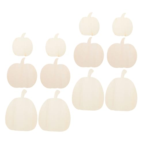 KONTONTY 12 Stück Teiliges Rustikale Holzscheiben Kürbisform Unfertige Holzkürbisse zum Bemalen für DIY Herbstdekoration Halloween Thanksgiving Party Deko KONTONTY 12 Stück Teiliges Rustikale Holzscheiben Kürbisform Unfertige Holzkürbisse zum Bemalen für DIY Herbstdekoration Halloween Thanksgiving Party Deko von KONTONTY