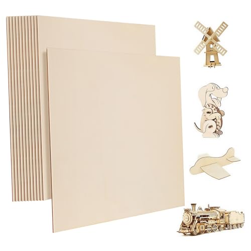 KONTONTY 12 Stück quadratische Bretter Weichholz Quadrate ausgeschnittene Fliesen leer Ausschnitte zum Selbermachen unfertige Holzquadrate holzbretter selber machen Pappel KONTONTY 12 Stück quadratische Bretter Weichholz Quadrate ausgeschnittene Fliesen leer Ausschnitte zum Selbermachen unfertige Holzquadrate holzbretter selber machen Pappel von KONTONTY