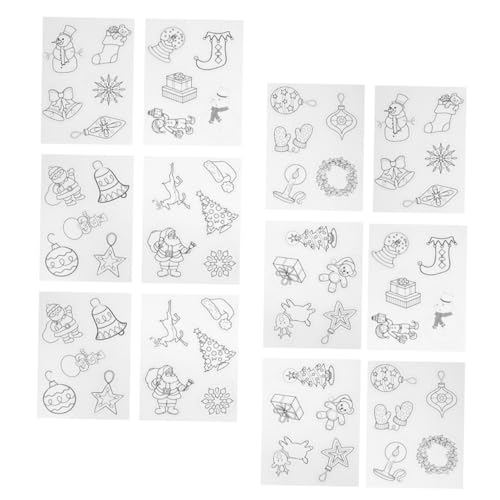 KONTONTY 12pcs Weihnachten Schrumpfen Blätter Wärme Schrumpfen Weihnachten Weihnachten Wärme Schrumpfen Blätter Kit Handgemachte Material KONTONTY 12pcs Weihnachten Schrumpfen Blätter Wärme Schrumpfen Weihnachten Weihnachten Wärme Schrumpfen Blätter Kit Handgemachte Material von KONTONTY