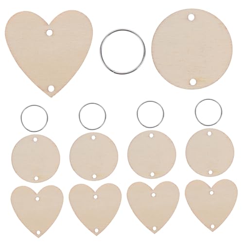 KONTONTY 120 Stück Teiliges Hölzernes Kalender Zubehörset mit Runden Schalen Herzanhängern und Schlüsselringen Geeignet für Geburtstags Reminder Hängenden Kreative DIY Bastelarbeiten und KONTONTY 120 Stück Teiliges Hölzernes Kalender Zubehörset mit Runden Schalen Herzanhängern und Schlüsselringen Geeignet für Geburtstags Reminder Hängenden Kreative DIY Bastelarbeiten und von KONTONTY
