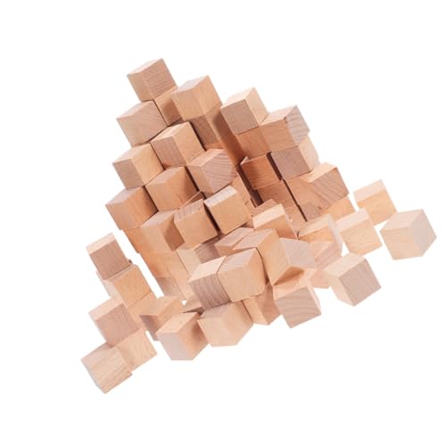 KONTONTY 120 Stück Unbehandelte Holzklötze Quadratische Naturholz Würfel für originelles Bauen Feinmotorik und Räumliches Denken DIY KONTONTY 120 Stück Unbehandelte Holzklötze Quadratische Naturholz Würfel für originelles Bauen Feinmotorik und Räumliches Denken DIY von KONTONTY