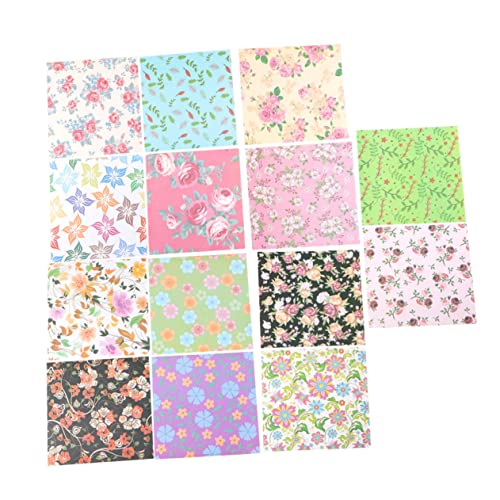 KONTONTY 120 Stück faltpapier blume esspapier bedrucken kraftpapier Bastelpapier craft paper kraft paper Druckpapier Papiere falten quadratisches Papier kreatives Origami von KONTONTY