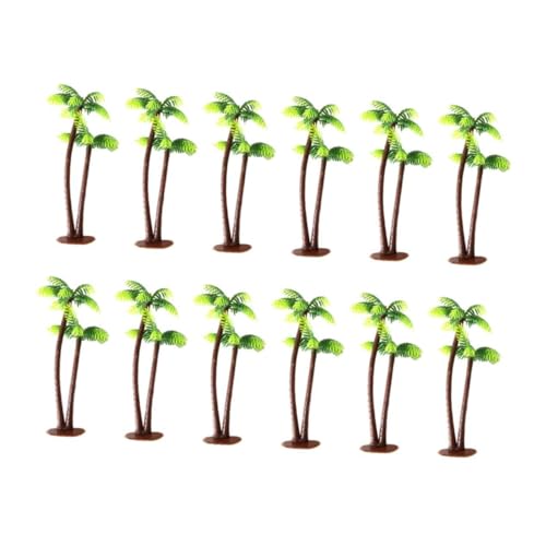 KONTONTY Kunststoff-Modell Bäume Set Coconut Miniatur Landschaft für Geburtstag Kuchen Dekorationen Party von KONTONTY