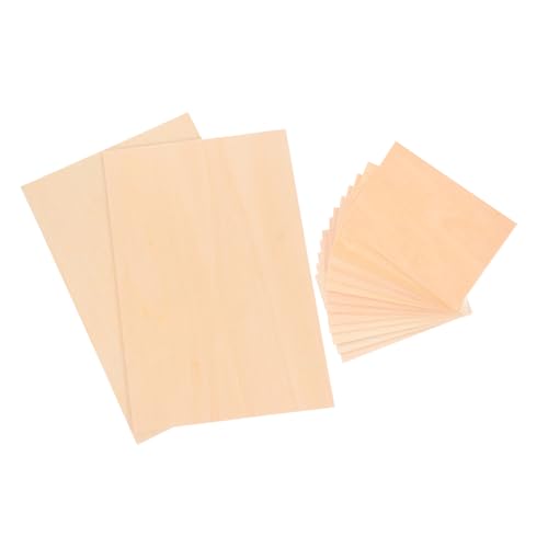 KONTONTY 14 Stück Balsaholzplatten Mehrschichtige Sperrholzplatten für Bastelprojekte Lasergravur Modellbau und DIY Anwendungen KONTONTY 14 Stück Balsaholzplatten Mehrschichtige Sperrholzplatten für Bastelprojekte Lasergravur Modellbau und DIY Anwendungen von KONTONTY