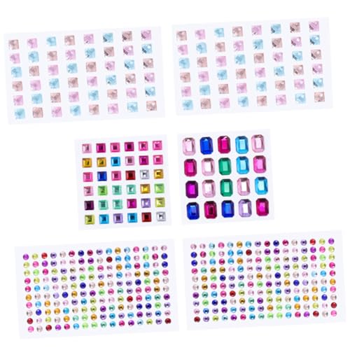 KONTONTY 14blätter Mädchen Aufkleber Kunststoff Imitiert Bunte Selbstklebende Sticker Für Scrapbooking Und Bastelprojekte von KONTONTY