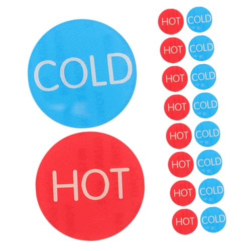 KONTONTY 15 Paare Heiß Kalt Wasseraufkleber Selbstklebende Hot Cold Indikator Schilder Wasserdichte Wasserhahn Temperaturmarkierungen für Hotel Kindergarten Büro Badezimmer Langlebig und KONTONTY 15 Paare Heiß Kalt Wasseraufkleber Selbstklebende Hot Cold Indikator Schilder Wasserdichte Wasserhahn Temperaturmarkierungen für Hotel Kindergarten Büro Badezimmer Langlebig und von KONTONTY