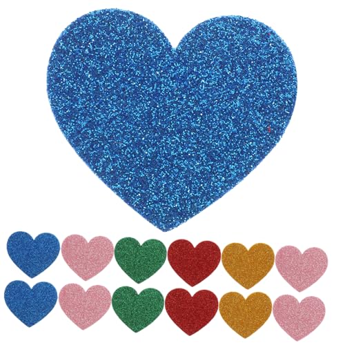 KONTONTY 15 Stück Teiliges Bunte Eva Schaumstoff Herzaufkleber Selbstklebend Glitzernd Kleine Herz Sticker für DIY Scrapbooking Geschenkdekoration Vielseitig Verwendbar KONTONTY 15 Stück Teiliges Bunte Eva Schaumstoff Herzaufkleber Selbstklebend Glitzernd Kleine Herz Sticker für DIY Scrapbooking Geschenkdekoration Vielseitig Verwendbar von KONTONTY