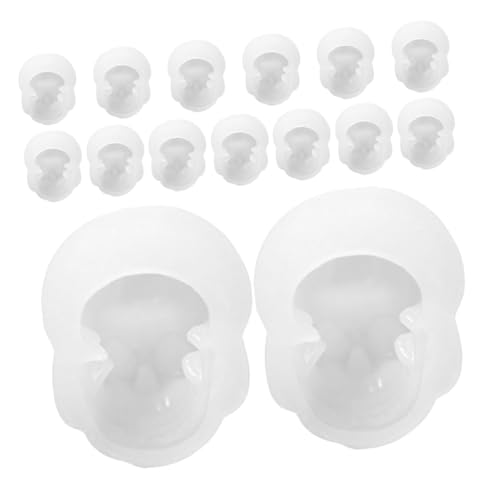KONTONTY 15 Stück Teiliges Silikon Schädel Gussform Antihaft DIY Resin Casting Form für Schmuck Anhänger Vielseitig für Epoxidharz Wachs Halloween Basteln und Heimwerkprojekte KONTONTY 15 Stück Teiliges Silikon Schädel Gussform Antihaft DIY Resin Casting Form für Schmuck Anhänger Vielseitig für Epoxidharz Wachs Halloween Basteln und Heimwerkprojekte von KONTONTY