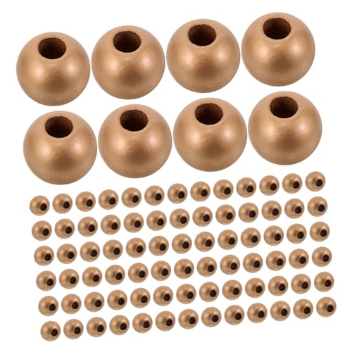 KONTONTY 150 Stück Große Holzperlen mit Natürlicher Farbstoff Färbung Große Bohrung Vielseitig für DIY Schmuckherstellung Armbänder Halsketten Schlüsselanhänger und Bastelzubehör KONTONTY 150 Stück Große Holzperlen mit Natürlicher Farbstoff Färbung Große Bohrung Vielseitig für DIY Schmuckherstellung Armbänder Halsketten Schlüsselanhänger und Bastelzubehör von KONTONTY