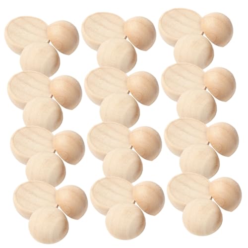 KONTONTY 150 Stück Halbrunde Holzperlen Natürliche Bastelperlen für DIY Schmuck Dekoration Kinderprojekte Glatte Oberfläche Vielfältig Verwendbar Unbemalt KONTONTY 150 Stück Halbrunde Holzperlen Natürliche Bastelperlen für DIY Schmuck Dekoration Kinderprojekte Glatte Oberfläche Vielfältig Verwendbar Unbemalt von KONTONTY