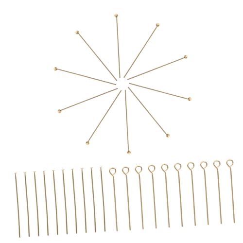 KONTONTY 150 Stück Schmuckherstellung Pins Set T Förmige und Kugelkopf Nadeln für Diy Ohrringe Armbänder von KONTONTY