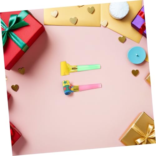 KONTONTY 150 Stück Teiliges Partybläser Bunte Drachenpfeifen Kinderspielzeug Geräuschemacher Sicheres Kunststoff Material Für Geburtstagsfeiern Festival Dekoration von KONTONTY