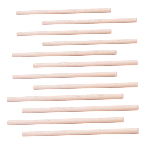 KONTONTY 150 Stück Teiliges Runde Holzstäbe Natürliche Holzdübel DIY Bastelstäbe Handgefertigt Lackierbar für Modellbau Dekoration und Kreative Handwerksprojekte von KONTONTY