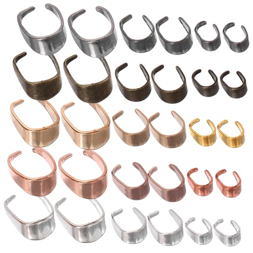 KONTONTY 150Stücke Anhänger Verschluss Robustes Charm Halter Verbindungsstück für DIY Schmuckherstellung Zufälliger Stil für Armbänder von KONTONTY