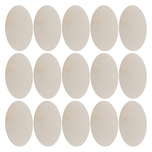KONTONTY 15Stücke DIY Lindenholzplatten für Unvollendete Ovale Rohholzplatten zum Gravieren und Basteln Vielseitig Einsetzbar für Projekte und Kunstwerke KONTONTY 15Stücke DIY Lindenholzplatten für Unvollendete Ovale Rohholzplatten zum Gravieren und Basteln Vielseitig Einsetzbar für Projekte und Kunstwerke von KONTONTY