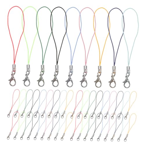 KONTONTY 180 Stück Teiliges Bunte Lobster-verschluss-handyschlaufen für Handyanhänger DIY Schmuck und Schlüsselanhänger Robuste Lanyard-kordel für Vielseitige Nutzung und Alltag KONTONTY 180 Stück Teiliges Bunte Lobster-verschluss-handyschlaufen für Handyanhänger DIY Schmuck und Schlüsselanhänger Robuste Lanyard-kordel für Vielseitige Nutzung und Alltag von KONTONTY