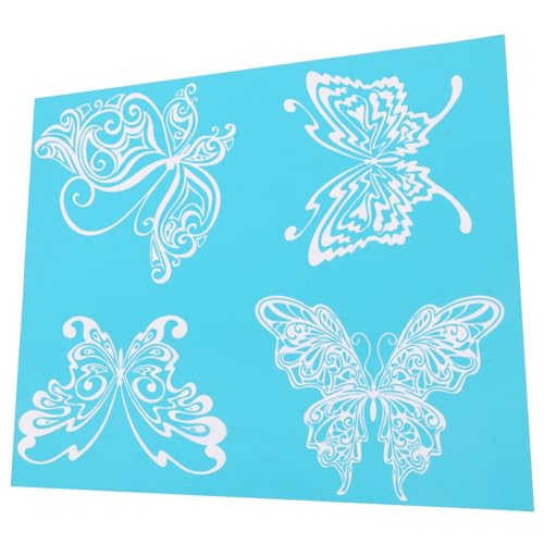 KONTONTY 1Blatt Selbstklebende Mesh Transfer Schablone mit Schmetterlingsmuster Wiederverwendbare Siebdruckvorlage für Kreative DIY Projekte Geeignet für Bastelarbeiten KONTONTY 1Blatt Selbstklebende Mesh Transfer Schablone mit Schmetterlingsmuster Wiederverwendbare Siebdruckvorlage für Kreative DIY Projekte Geeignet für Bastelarbeiten von KONTONTY