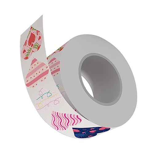 KONTONTY 1Roll Herz- -Aufkleber UV Verpackung Herzen Klebeband zum Einwickeln Valentinstag Aufkleber -Siegel-Aufkleber Geschenkaufkleber DIY-Aufkleber- von KONTONTY