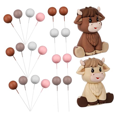 KONTONTY 1Satz Hochlandkuh Kuchenaufsätze Mit Bunten Kuchenballons Geburtstagskuchendekoration Für Einfache Anwendung Sicheres Design Tier Themenparty Deko KONTONTY 1Satz Hochlandkuh Kuchenaufsätze Mit Bunten Kuchenballons Geburtstagskuchendekoration Für Einfache Anwendung Sicheres Design Tier Themenparty Deko von KONTONTY