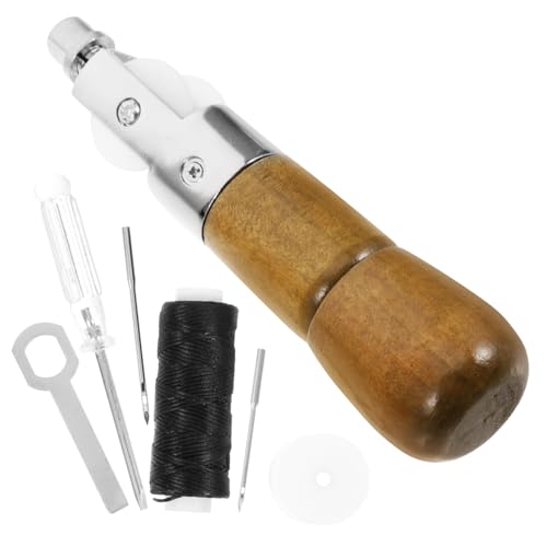 KONTONTY 1Satz Leder Ahlen Set für Handarbeiten Professionelle Werkzeuge für Lederbearbeitung Tragbares Nähzubehör mit Nadeln Ahlen für DIY Projekte und Reparaturen KONTONTY 1Satz Leder Ahlen Set für Handarbeiten Professionelle Werkzeuge für Lederbearbeitung Tragbares Nähzubehör mit Nadeln Ahlen für DIY Projekte und Reparaturen von KONTONTY
