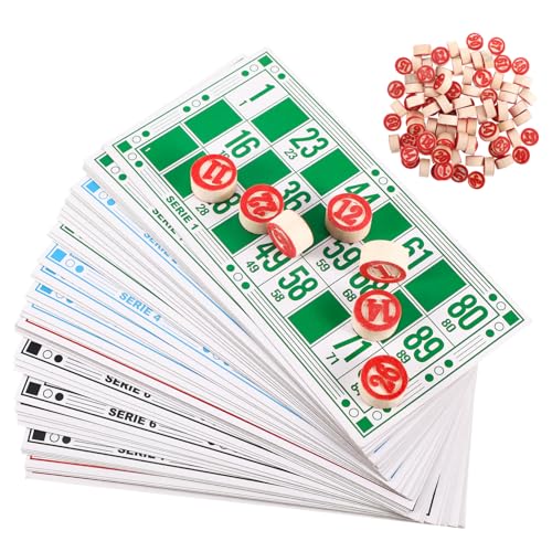 KONTONTY 1Satz Russisches Bingoschachspiel Familienspiel Für Langlebige Holzfiguren Partys Und Spieleabende von KONTONTY