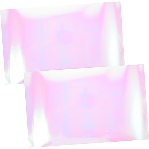 KONTONTY 2 Blätter Holografische Htv Folie für Kleidung Bügeltransfer Vinyl für Diy Modeprojekte Vielseitig Einsetzbar Einfach Zuzuschneiden und Anzuwenden von KONTONTY