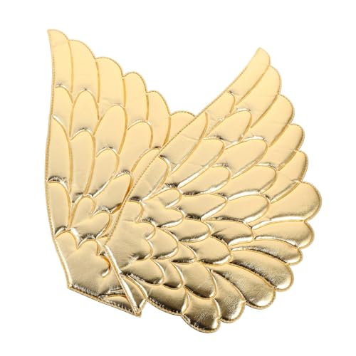 KONTONTY 2 Paare Angel Wings Patch Applikation Mit Engelsflügeln Goldapplikation Für Kleid Flügel Patch Für Kostüme Gestickte Aufnäher in Engelsflügelform Taschen Bügelbild Stoff Golden KONTONTY 2 Paare Angel Wings Patch Applikation Mit Engelsflügeln Goldapplikation Für Kleid Flügel Patch Für Kostüme Gestickte Aufnäher in Engelsflügelform Taschen Bügelbild Stoff Golden von KONTONTY