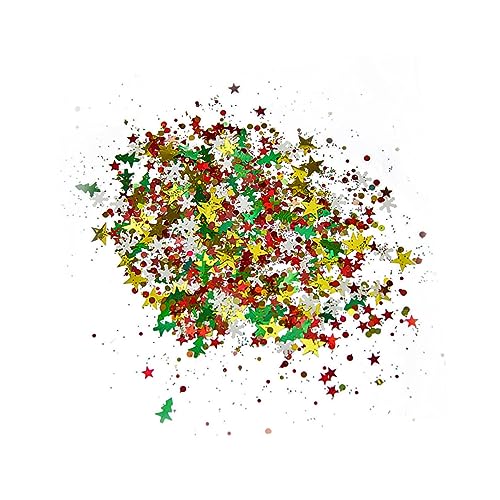 KONTONTY Elegante Weihnachts-pailletten 20 G Gemischte Farben Leuchtender Effekt Geeignet Als Tischstreuer Zu Weihnachten KONTONTY Elegante Weihnachts-pailletten 20 G Gemischte Farben Leuchtender Effekt Geeignet Als Tischstreuer Zu Weihnachten von KONTONTY