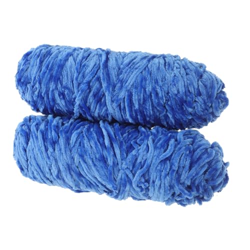 KONTONTY 2 Rollen Chenillegarn Multifunktions-Strickgarn Anfängergarn zum Häkeln Webgarn strick versorgung Bulk-Garn Flauschiges Garn zum Häkeln Häkelzubehör Mehrzweckgarn Polyester Blau KONTONTY 2 Rollen Chenillegarn Multifunktions-Strickgarn Anfängergarn zum Häkeln Webgarn strick versorgung Bulk-Garn Flauschiges Garn zum Häkeln Häkelzubehör Mehrzweckgarn Polyester Blau von KONTONTY