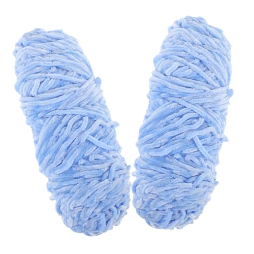 KONTONTY 2 Rollen Dickses Garn Zum Stricken Und Häkeln Polyester Garn Multifunktionsgarn Für Pullover Und Mützen von KONTONTY