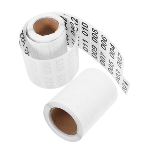 KONTONTY Nummerierte Aufkleber für Inventar 2 Rollen Etikettenaufkleber Rolle sequentielle Identifikation für Lager KONTONTY Nummerierte Aufkleber für Inventar 2 Rollen Etikettenaufkleber Rolle sequentielle Identifikation für Lager von KONTONTY