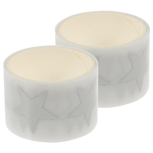 KONTONTY 2 Rollen Reflektierende Wärmeübertragung Folie Sternmuster DIY Textil Transfer Vinyl für Kleidung Shirts Schuhe und Accessoires von KONTONTY