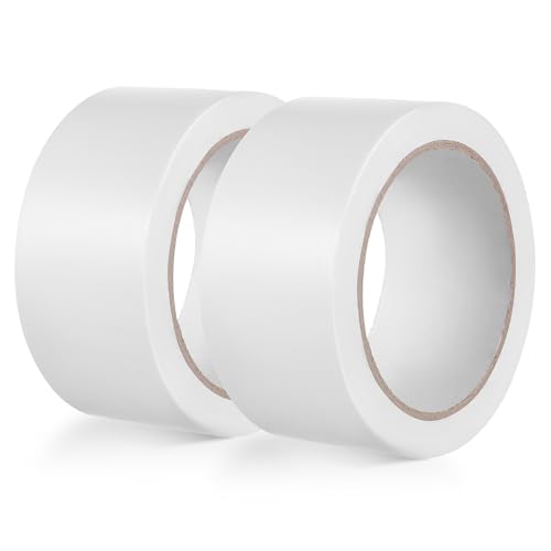 KONTONTY 2 Rollen Wasserfestes Klebeband Trockenbauband Teppichklebeband Für Teppich Teppichklebeband Für Flächenteppiche Teppichband Lagern Sicherheitsband Kabelführungsband Kleber Weiß von KONTONTY