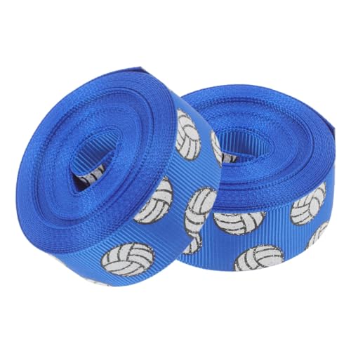 KONTONTY 2 Rolls Volleyballband Polyester Bogenband Dekorative Sportband DIY Bastelmittel Für DIY Bastelhaarbögen Verpackung von KONTONTY