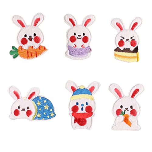 KONTONTY 2 Sätze Cartoon-kaninchen-stoff-aufkleber Patch Gestickte Aufnäher Nähen Süße Aufnäher Flecken Hase Kleidungsflicken Reparatur Flicken Nähen Kleiderflicken Polyester 6 Stücke * 2 KONTONTY 2 Sätze Cartoon-kaninchen-stoff-aufkleber Patch Gestickte Aufnäher Nähen Süße Aufnäher Flecken Hase Kleidungsflicken Reparatur Flicken Nähen Kleiderflicken Polyester 6 Stücke * 2 von KONTONTY