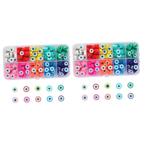 KONTONTY 2 Sätze Evil Eye Perlen Set Bunte Diy Schmuckperlen Für Armbänder Und Kreative Projekte Hochwertige Langlebige Bastelperlen Für Schmuckherstellung 150 Stück * 2 KONTONTY 2 Sätze Evil Eye Perlen Set Bunte Diy Schmuckperlen Für Armbänder Und Kreative Projekte Hochwertige Langlebige Bastelperlen Für Schmuckherstellung 150 Stück * 2 von KONTONTY