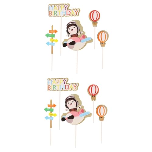 KONTONTY 2 Sätze Pilotkuchenkarte Kuchen -topper Pilot-kuchen-topper Geburtstagsfeier Geburtstagstorte Liefert Dekoration Papier 25 Stück * 2 KONTONTY 2 Sätze Pilotkuchenkarte Kuchen -topper Pilot-kuchen-topper Geburtstagsfeier Geburtstagstorte Liefert Dekoration Papier 25 Stück * 2 von KONTONTY
