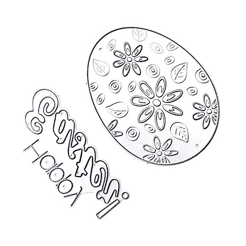 KONTONTY 2 Sätze Praktisches Schneiden stirbt sterben Stanzteile für gestanzte Formen Stanzformen Schnitte Party easter egg decoration Präge stirbt Kohlenstoffstahl schneiden stirbt Silver von KONTONTY