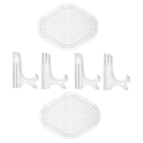 KONTONTY 2 Sätze Schimmel Für Fotorahmen Gießformen Für Bilderrahmen Herstellung Gussform Bilddarstellungsformen Silikonform Bastelset Desktop-rahmenformen Handwerk Formen Kieselgel Weiß von KONTONTY
