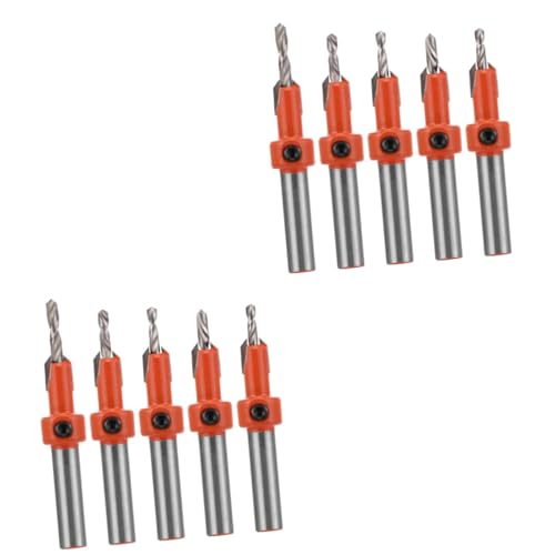 KONTONTY 2 Sätze Teiliges Kegelsenker Bohrer Für Holzarbeiten Verstellbare Bohrtiefe Langlebigem Für Diy Und Bauprojekte 5 Stück * 2 von KONTONTY
