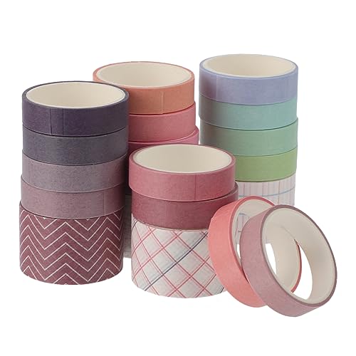 KONTONTY 2 Sätze Washi Tape Dekorative DIY Klebebänder Süßem Traum und Pastellfarben für Scrapbooking Fotobücher und Handwerksprojekte Praktisch und Vielseitig Einsetzbar von KONTONTY
