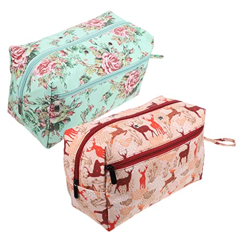 KONTONTY 2 Stück Aufbewahrungstasche aus Wolle Stricken Garn zum Häkeln für Die Garnhalter gewebesäcke verbandstasche knitting bag Stricktaschenrucksack Garnbeutel zum Häkeln Oxford-Stoff von KONTONTY