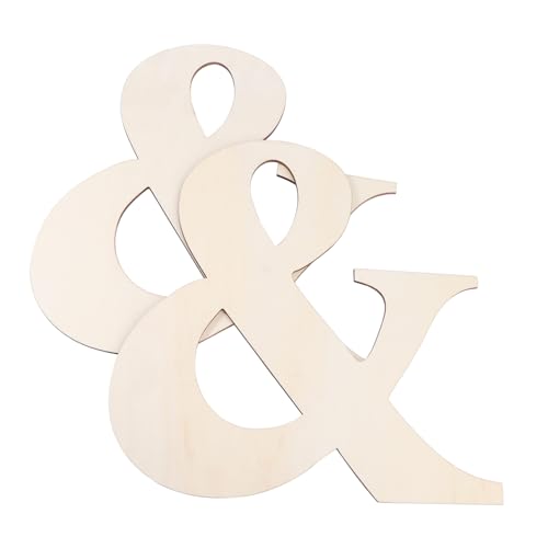 KONTONTY 2 Stück DIY Holzbuchstaben Unlackierte Holzscheiben für Bastelprojekte Kreative Dekorationen für Kinderzimmer und Heimwerker Vielseitige Anwendung für Scrapbooking und Designs KONTONTY 2 Stück DIY Holzbuchstaben Unlackierte Holzscheiben für Bastelprojekte Kreative Dekorationen für Kinderzimmer und Heimwerker Vielseitige Anwendung für Scrapbooking und Designs von KONTONTY