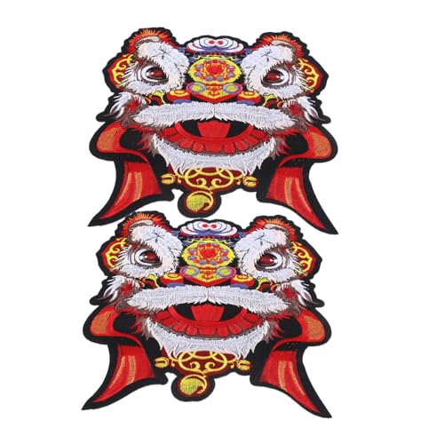 KONTONTY 2 Stück Diy Stoffaufnäher Lion Appliques zum Aufbügeln und Nähen für Kleidung Taschen Hüte Schuhe und Mehr Langlebig Hautfreundlich und KONTONTY 2 Stück Diy Stoffaufnäher Lion Appliques zum Aufbügeln und Nähen für Kleidung Taschen Hüte Schuhe und Mehr Langlebig Hautfreundlich und von KONTONTY
