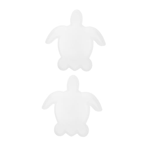 KONTONTY 2 Stück Epoxidform Epoxidharzformen Silikon Formen aus Tierharz Schildkrötenformen für Harz Form aus Epoxidharz Schildkröte Harzform Tierharzform Kieselgel Weiß von KONTONTY