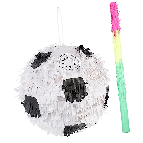 KONTONTY 2 Stück Fußball Pinata mit Stock Sportliche Geburtstagsdekoration für Fußball Themenpartys für Kinderfeiern und Sportevents KONTONTY 2 Stück Fußball Pinata mit Stock Sportliche Geburtstagsdekoration für Fußball Themenpartys für Kinderfeiern und Sportevents von KONTONTY