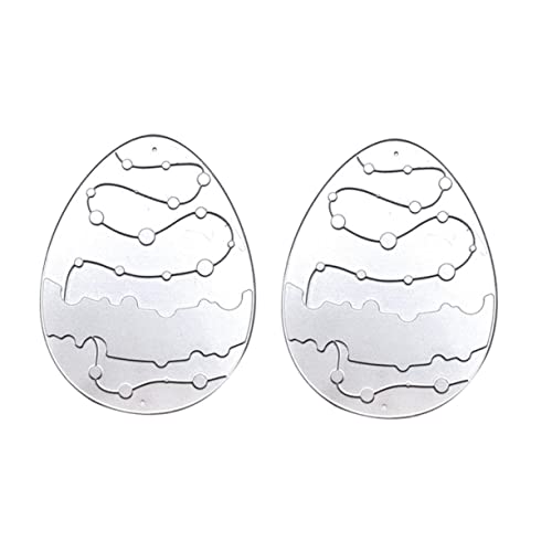 KONTONTY 2 Stück Ostereimuster stirbt Karten Schneidform Dekorative Schneidform Stanzformen Schablone Schneiden Stempel und Matrizen Stanzschablonen Schneideform Kohlenstoffstahl Silver KONTONTY 2 Stück Ostereimuster stirbt Karten Schneidform Dekorative Schneidform Stanzformen Schablone Schneiden Stempel und Matrizen Stanzschablonen Schneideform Kohlenstoffstahl Silver von KONTONTY