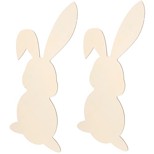 KONTONTY 2 Stück Osterschmuck holzanhänger ostern Holzanhänger für Ostern Figur Häschenausschnitt Hase groß frühlingsdeko bastelset Ostern Holzausschnitte Holz-Graffiti-Material hölzern KONTONTY 2 Stück Osterschmuck holzanhänger ostern Holzanhänger für Ostern Figur Häschenausschnitt Hase groß frühlingsdeko bastelset Ostern Holzausschnitte Holz-Graffiti-Material hölzern von KONTONTY