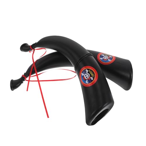 KONTONTY 2 Stück Piratenhorn Piraten-accessoires Für Damen Erwachsene Hörner Halloween -kostüm Halloween-party-piraten-requisiten Piraten-cosplay-kostüm-requisite Black Plastik KONTONTY 2 Stück Piratenhorn Piraten-accessoires Für Damen Erwachsene Hörner Halloween -kostüm Halloween-party-piraten-requisiten Piraten-cosplay-kostüm-requisite Black Plastik von KONTONTY