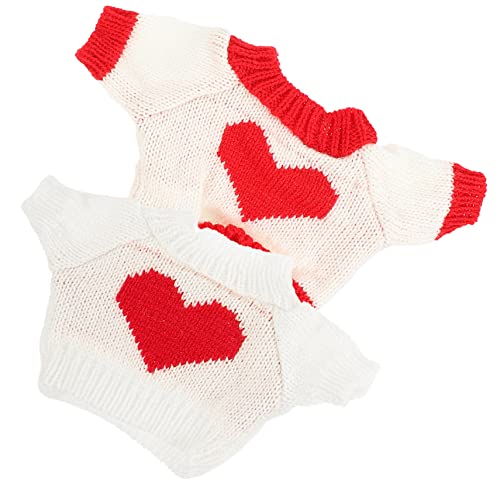 KONTONTY 2 Stück Puppen ersetzen Kleidung Bärenkleidung, Stofftierkleidung zarte Bärenkleidung dekoratives Bärenkostüm austauschbare Bärenkleidung Kleidung für Spielzeugbären von KONTONTY